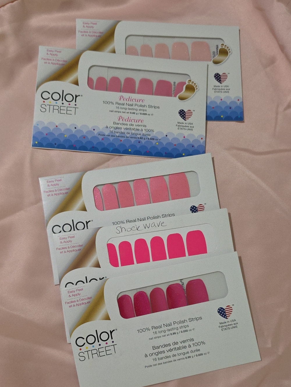 Color Street Pink Pedicure And Manicure Sets (5)